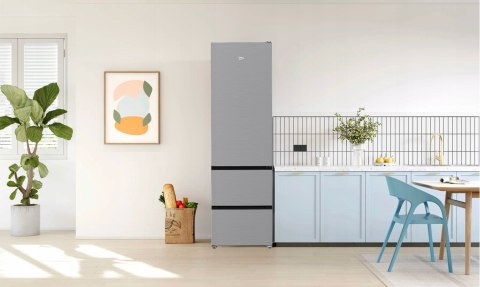 LODÓWKA BEKO B3RGNA354HXB1 351 L No Frost, Oświetlenie LED, Aero Flow