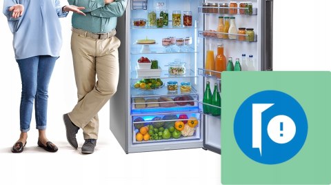 LODÓWKA BEKO B3RGNA354HXB1 351 L No Frost, Oświetlenie LED, Aero Flow