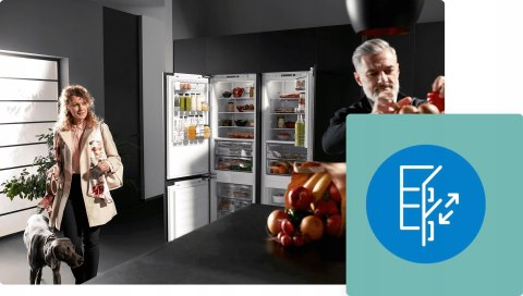 LODÓWKA BEKO RCNA305K40WN 266 L No Frost, Oświetlenie LED