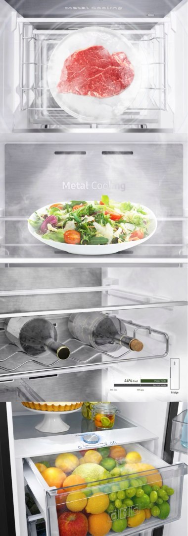 LODÓWKA SAMSUNG RR39C76C322/EF 387 L Inverter Metal cooling Power cool WiFi