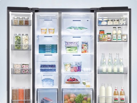 LODÓWKA SIDE BY SIDE SAMSUNG RS70F65QETEO Power Cool, Freeze Inverter WiFi