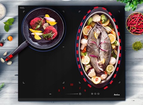PŁYTA CERAMICZNA DO ZABUDOWY AMICA PC7511FT 78 cm Timer, Heat Control
