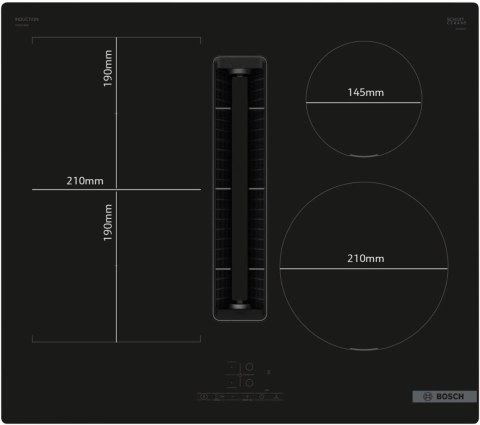 PŁYTA INDUKCYJNA ZABUDOWA BOSCH PVS611B16E Wyciąg, Power Boost, Combi Zone
