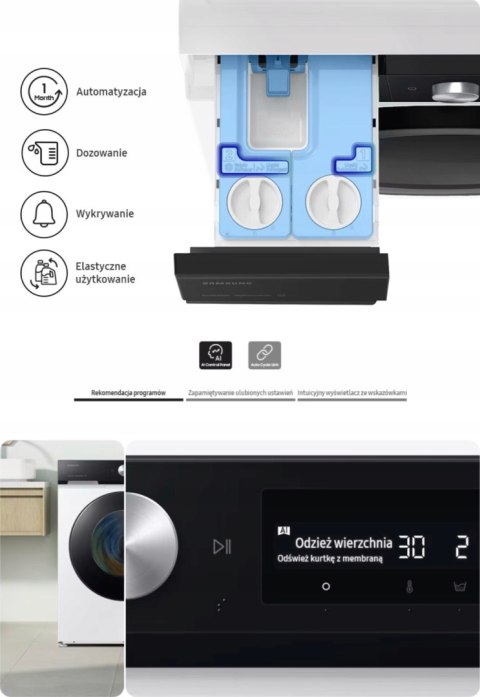 PRALKA SAMSUNG WW11DB7B94GEU4 11 kg 1400 obr Inverter, Wi-Fi