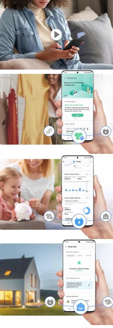 PRALKA SAMSUNG WW11DB7B94GEU4 11 kg 1400 obr Inverter, Wi-Fi