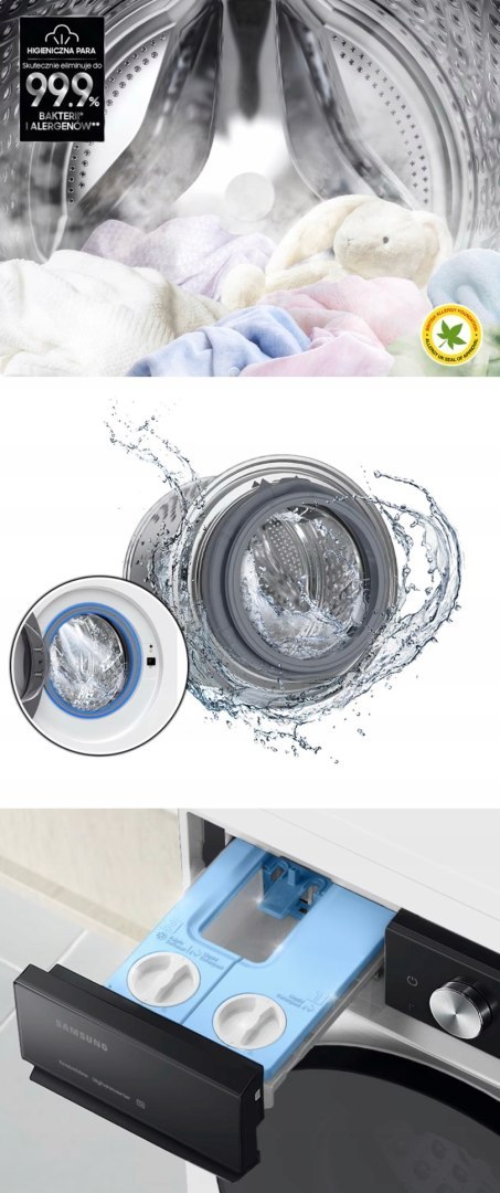 PRALKA SAMSUNG WW11DB7B94GEU4 11 kg 1400 obr Inverter, Wi-Fi