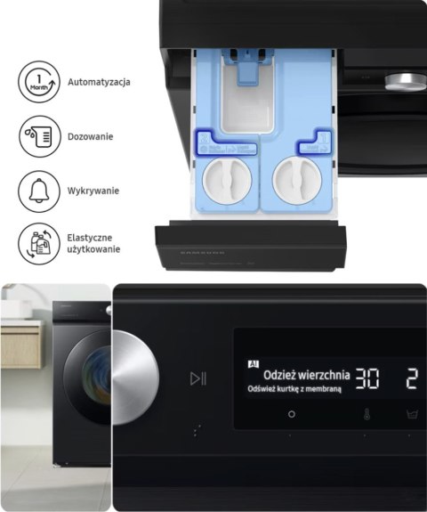 PRALKA SAMSUNG WW11DB8B95GBU4 11 kg 1400 obr Inverter, Wi-Fi