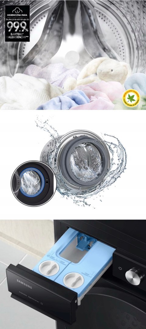 PRALKA SAMSUNG WW11DB8B95GBU4 11 kg 1400 obr Inverter, Wi-Fi