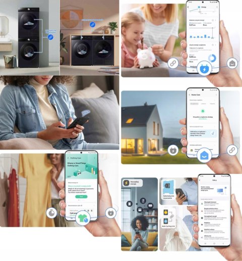 SUSZARKA DO UBRAŃ SAMSUNG DV90DB8845GBU4 9 kg Inverter, Wi-Fi