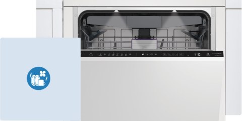 ZMYWARKA ZABUD BEKO BDIN38640D 9,5 L 16 kpl 3 Szuflada, Steam Gloss