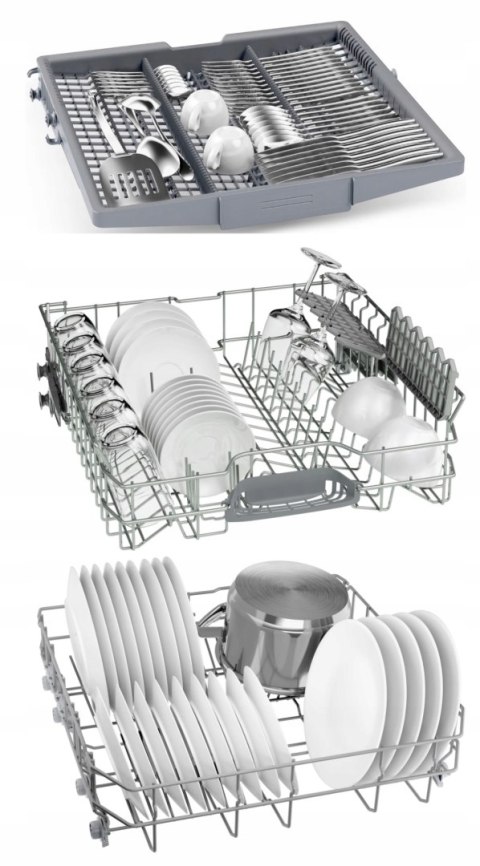 ZMYWARKA DO ZABUDOWY BOSCH SMV4HVX11E 9 L 14 kpl 3Szuflada Eco Silence Drive WiFi