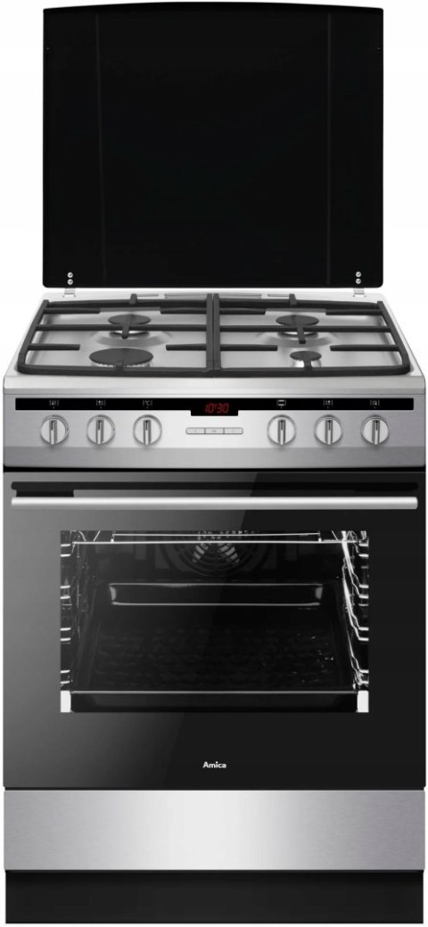 KUCHNIA GAZ-ELEK AMICA 617GES3.33HZpTaDpA(Xx) PIZZA 65 L Easy Clean, Grill