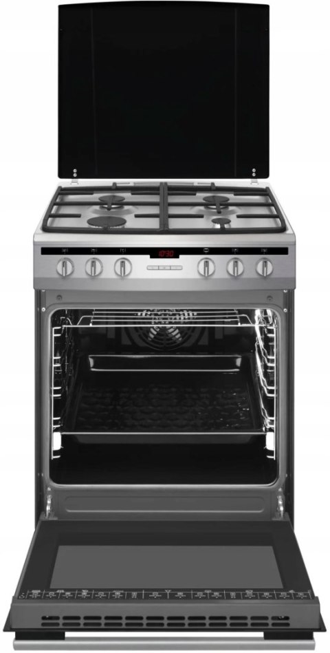 KUCHNIA GAZ-ELEK AMICA 617GES3.33HZpTaDpA(Xx) PIZZA 65 L Easy Clean, Grill