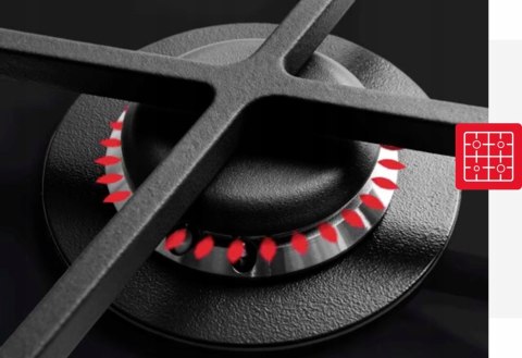 KUCHNIA GAZ-ELEK AMICA 617GES3.33HZpTaDpA(Xx) PIZZA 65 L Easy Clean, Grill