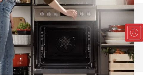 KUCHNIA GAZ-ELEK AMICA 617GES3.33HZpTaDpA(Xx) PIZZA 65 L Easy Clean, Grill