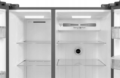 LODÓWKA SIDE BY SIDE TCL RP631SSE1 631 L Total No Frost Inverter Swing Flow