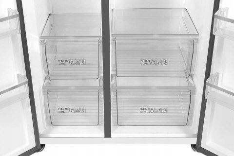 LODÓWKA SIDE BY SIDE TCL RP631SSE1 631 L Total No Frost Inverter Swing Flow