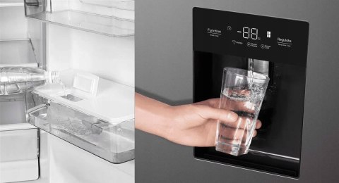 LODÓWKA SIDE BY SIDE TCL RP631SSE1 631 L Total No Frost Inverter Swing Flow